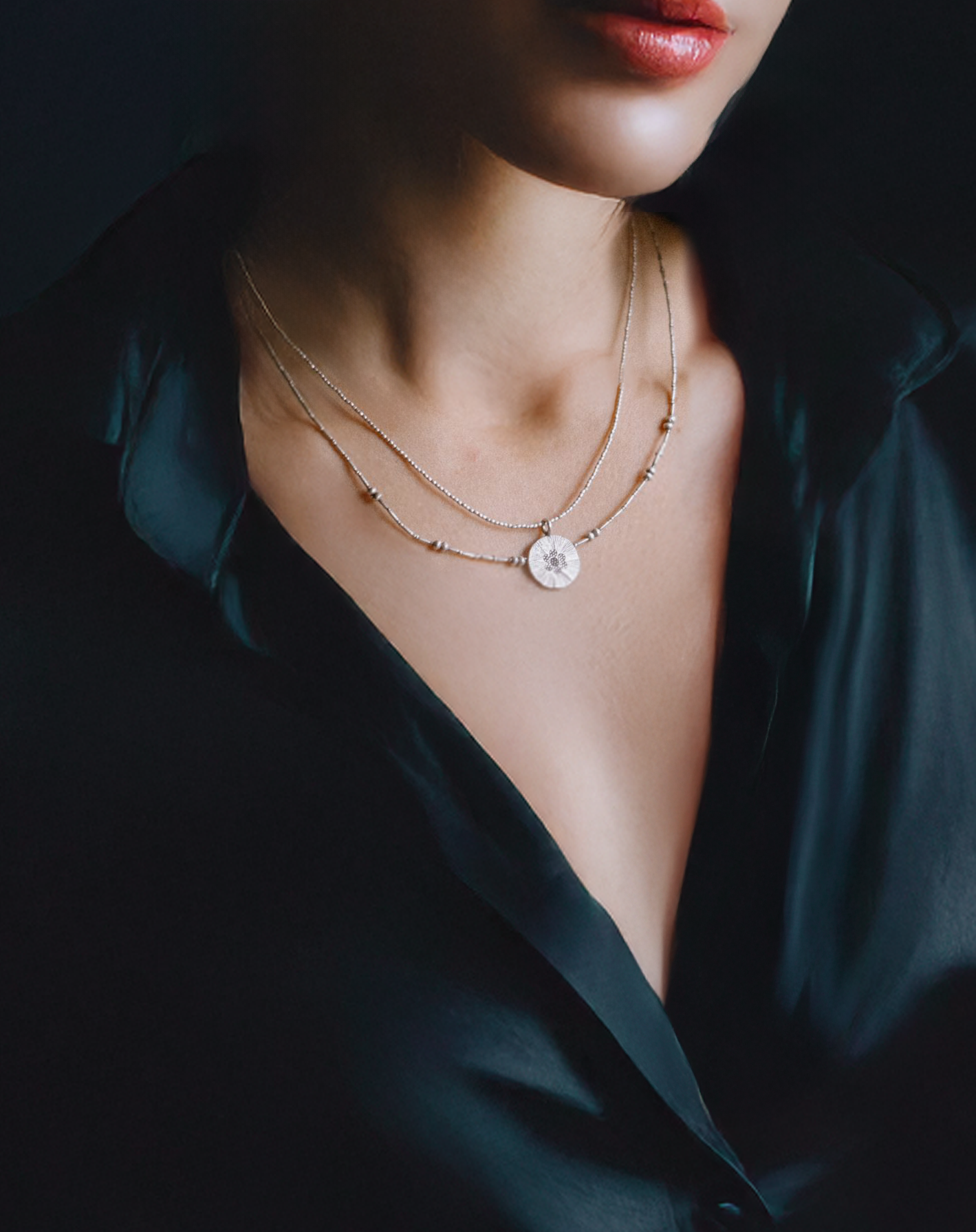 Lumi-Petal Necklace | Stories of Silver