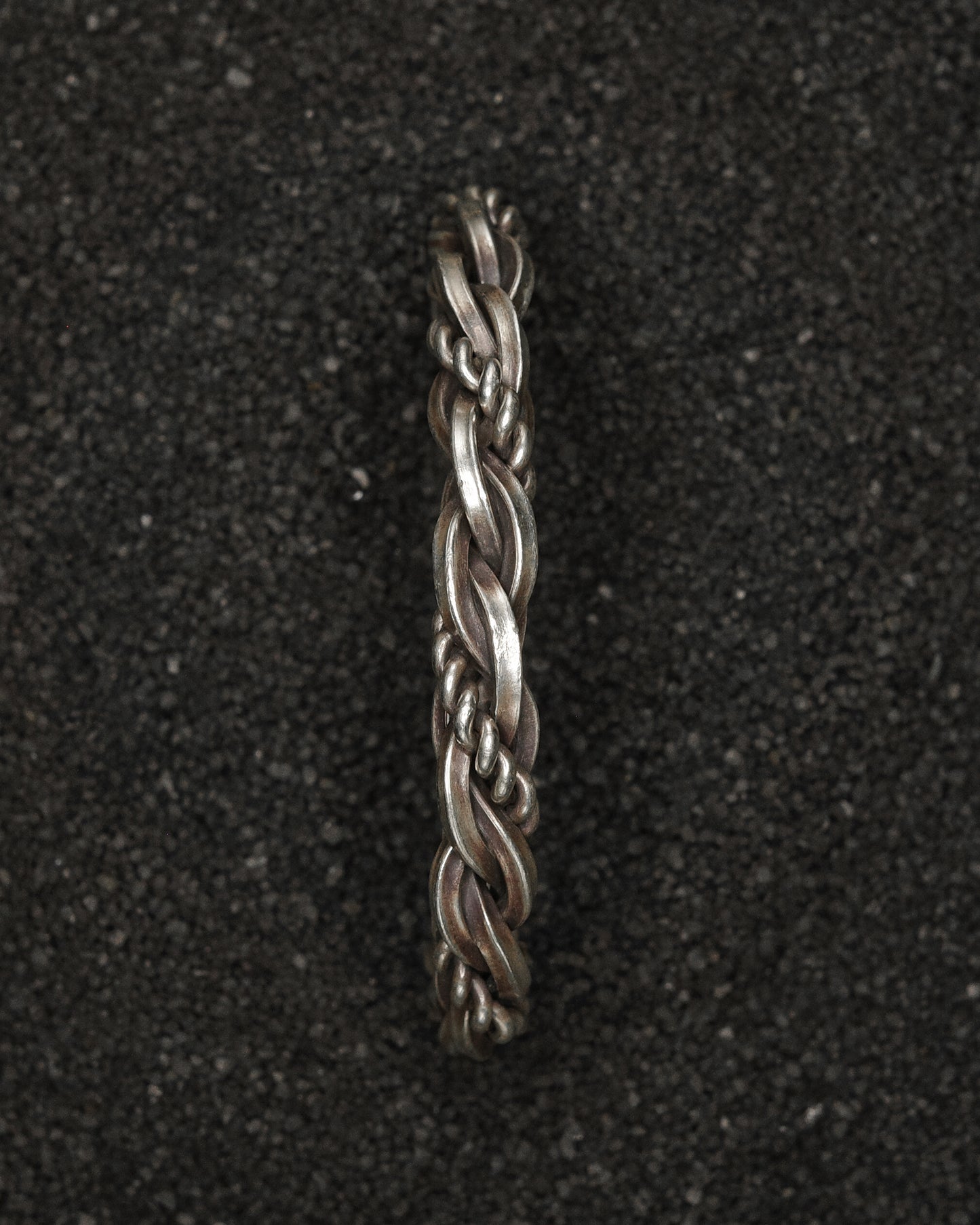 Karen Hill Tribe Silver Work , Bangle handcrafted in Thailand by Taki . Waves Pattern. Sold in Hong Kong by certified.fingers. 香港選物手工銀飾