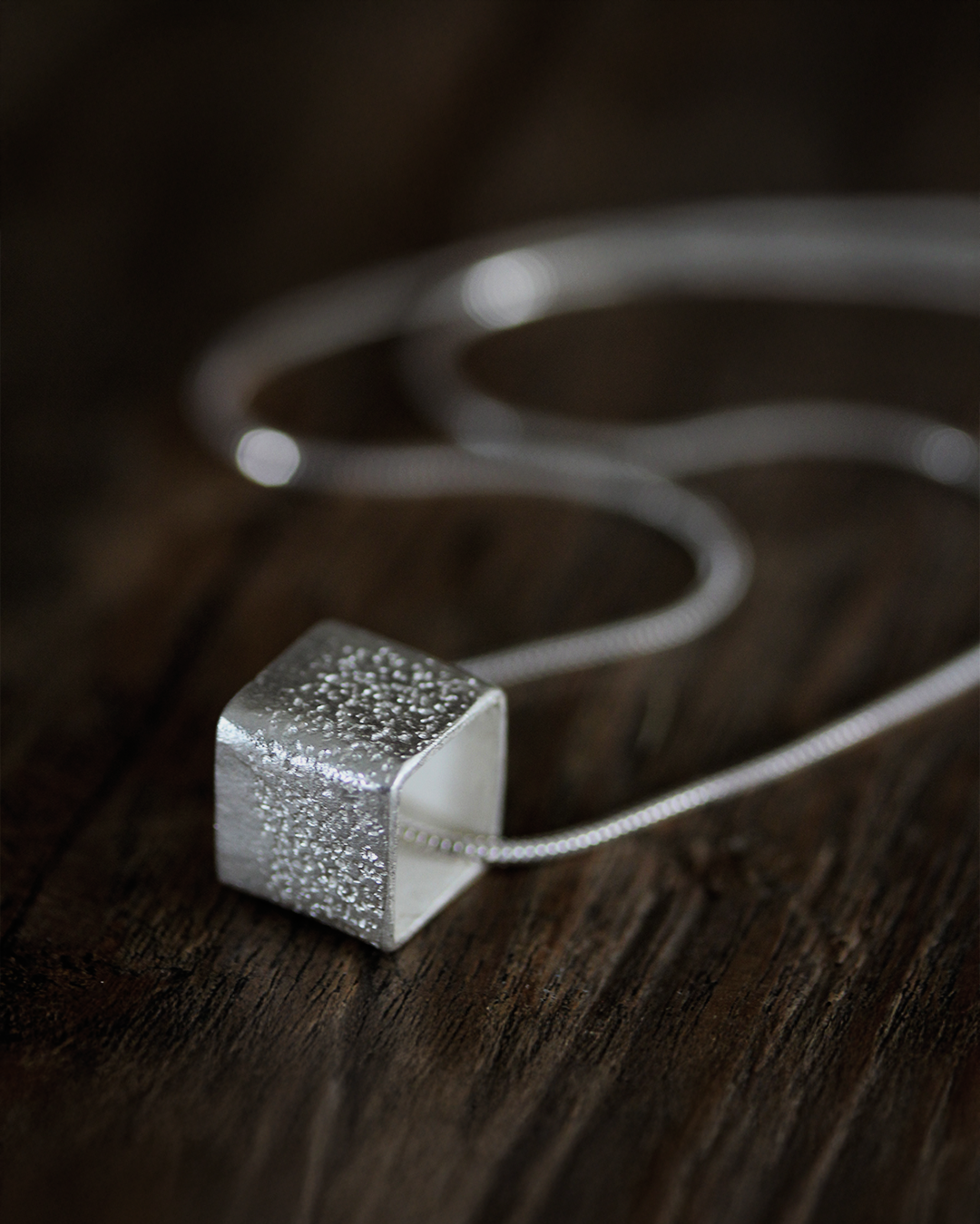 Cube Necklace | Stories of Silver