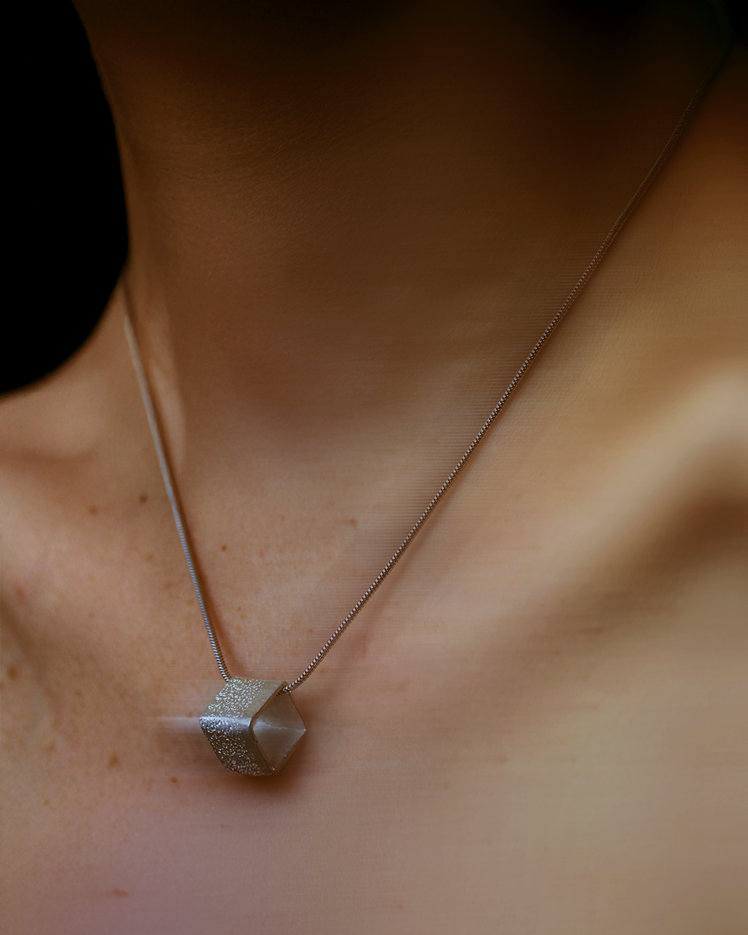 Cube Necklace | Stories of Silver