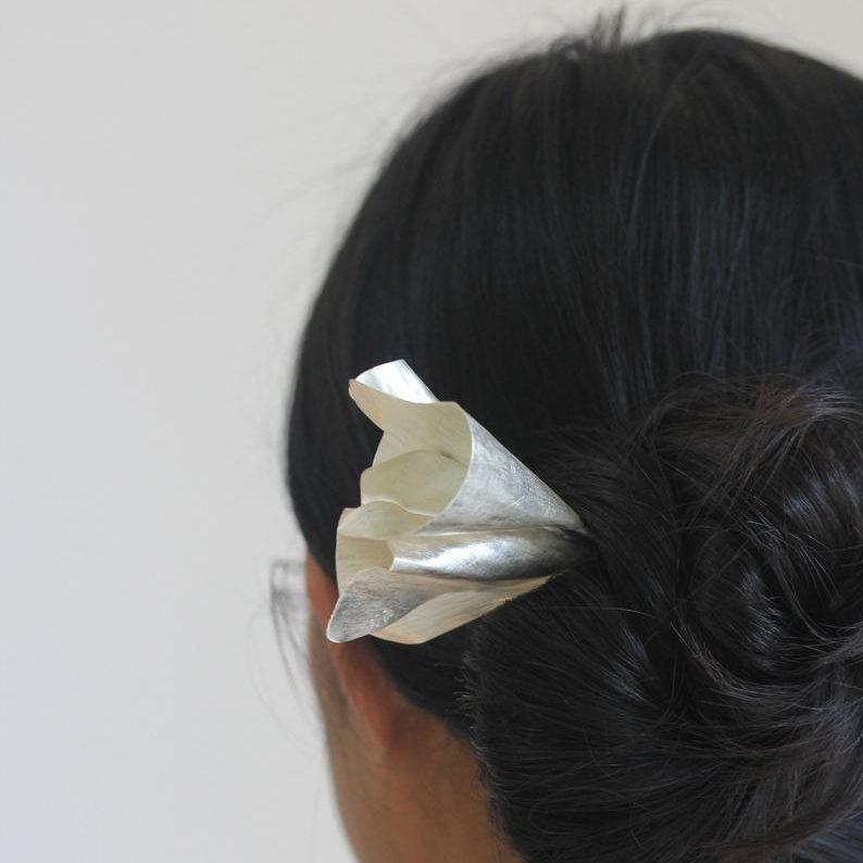 Flower Bud Hair Pin | Stories of Silver