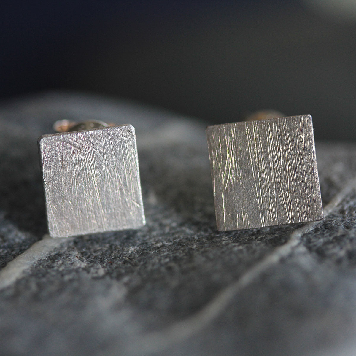 Flat Square Studs ｜Stories of Silver