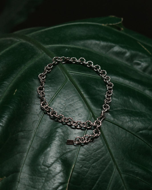 Karen Hill Tribe Silver Work , Bracelet handcrafted in Thailand by Taki . WAVE pattern. Sold in Hong Kong by certified.fingers.