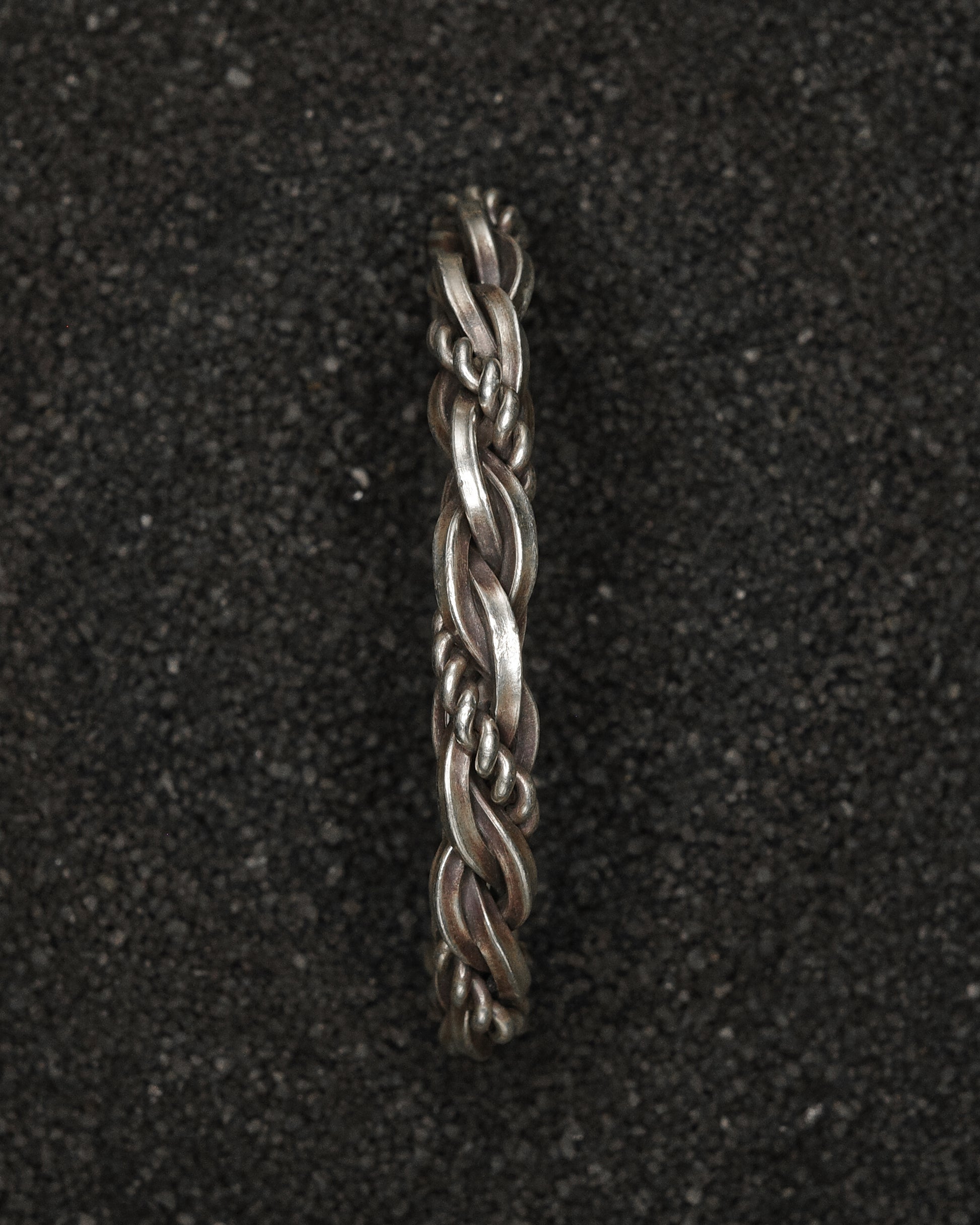Karen Hill Tribe Silver Work , Bangle handcrafted in Thailand by Taki . Waves Pattern. Sold in Hong Kong by certified.fingers. 香港選物手工銀飾