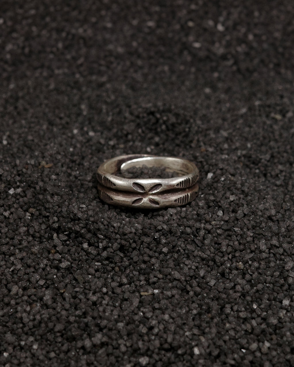 Karen Hill Tribe Silver Work , Ring handcrafted in Thailand by Taki . Bottle Gourd pattern. Sold in Hong Kong by certified.fingers. 香港選物手工銀飾