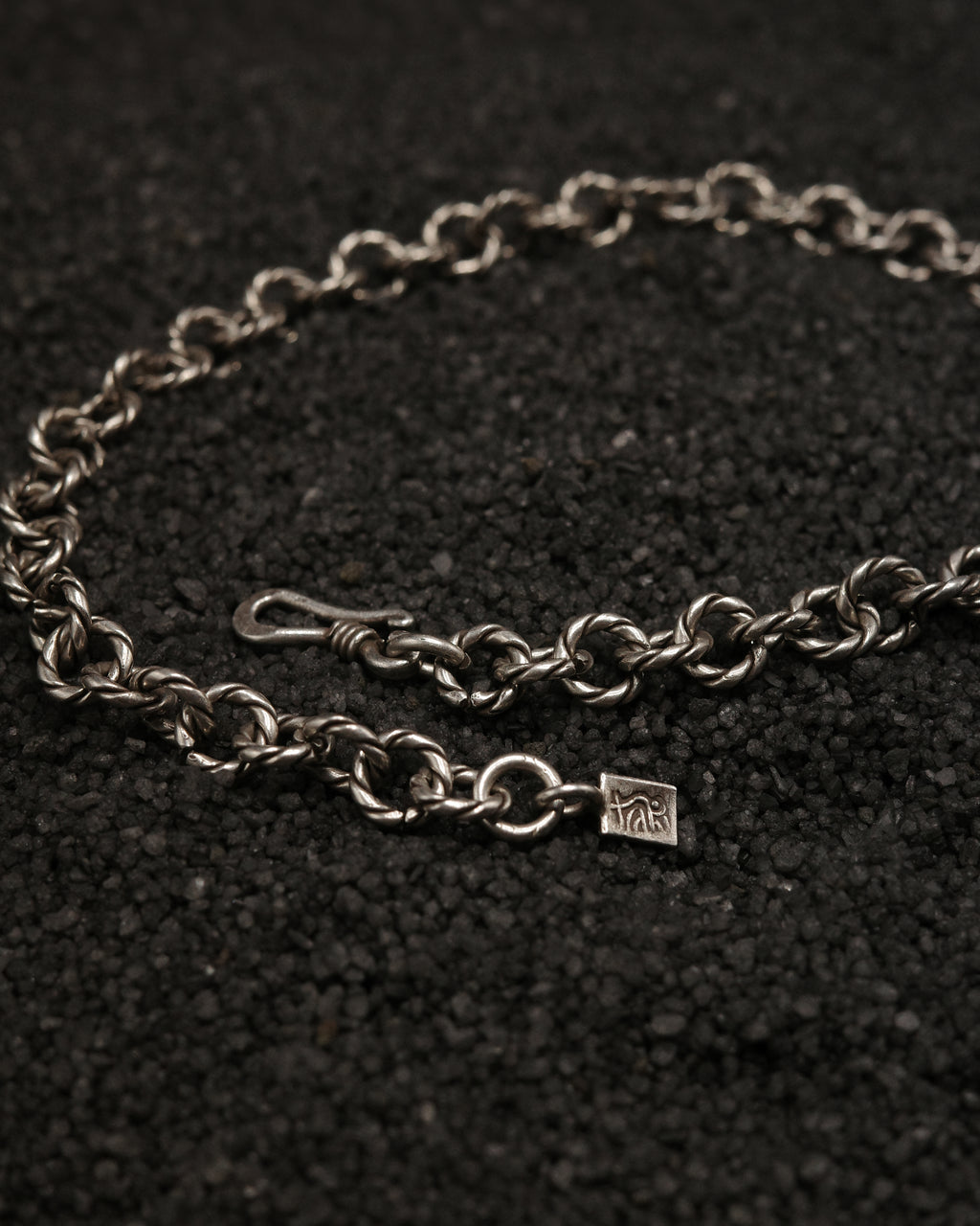Karen Hill Tribe Silver Work , Bracelet handcrafted in Thailand by Taki . WAVE pattern. Sold in Hong Kong by certified.fingers.