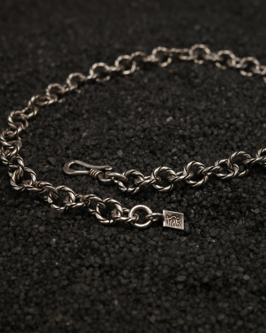 Karen Hill Tribe Silver Work , Bracelet handcrafted in Thailand by Taki . WAVE pattern. Sold in Hong Kong by certified.fingers.