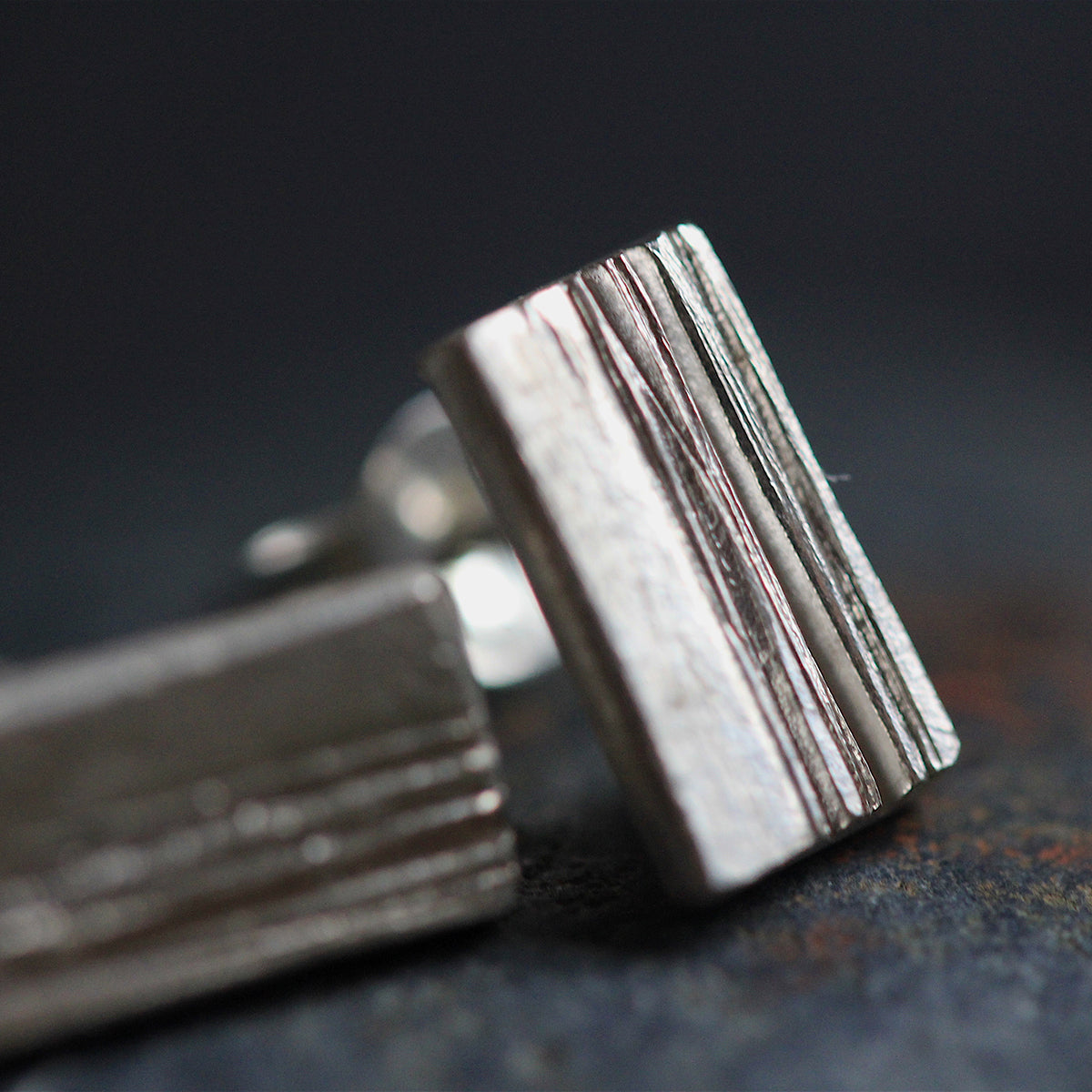 Wood Grain Studs | Stories of Silver